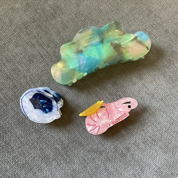 Chunks, Lisa Junius hair claw clip lot - Picture 1 of 8